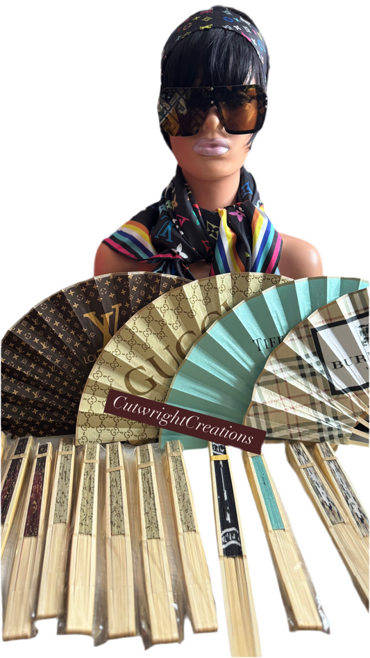 Designer Fan Brown LV