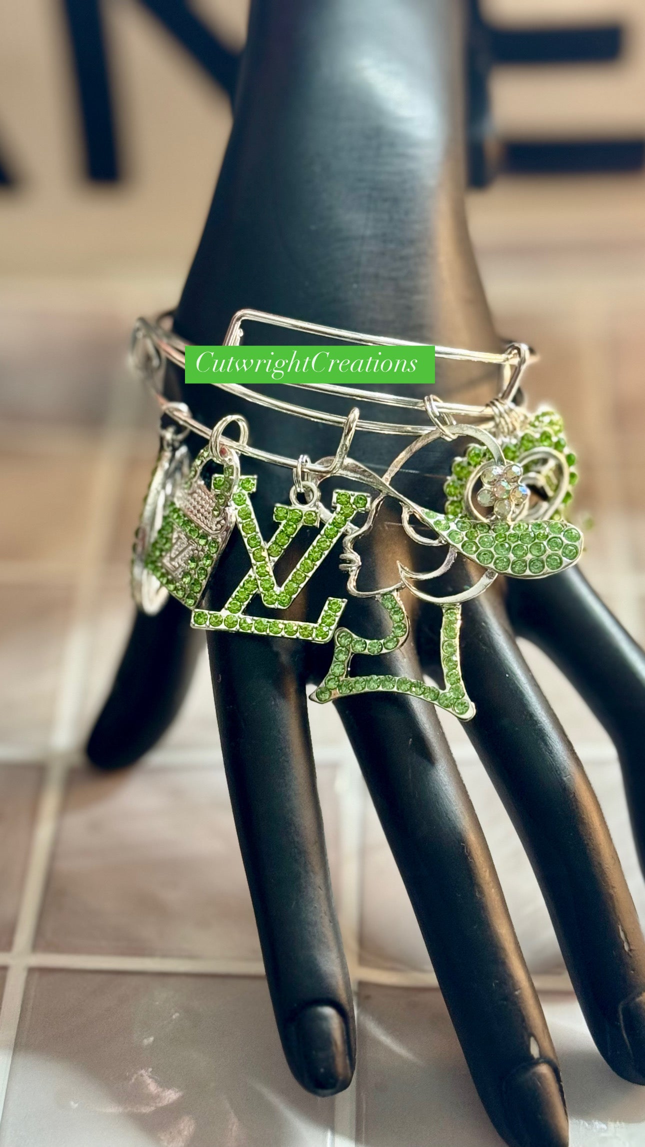 Lady In Green Charm Bracelets
