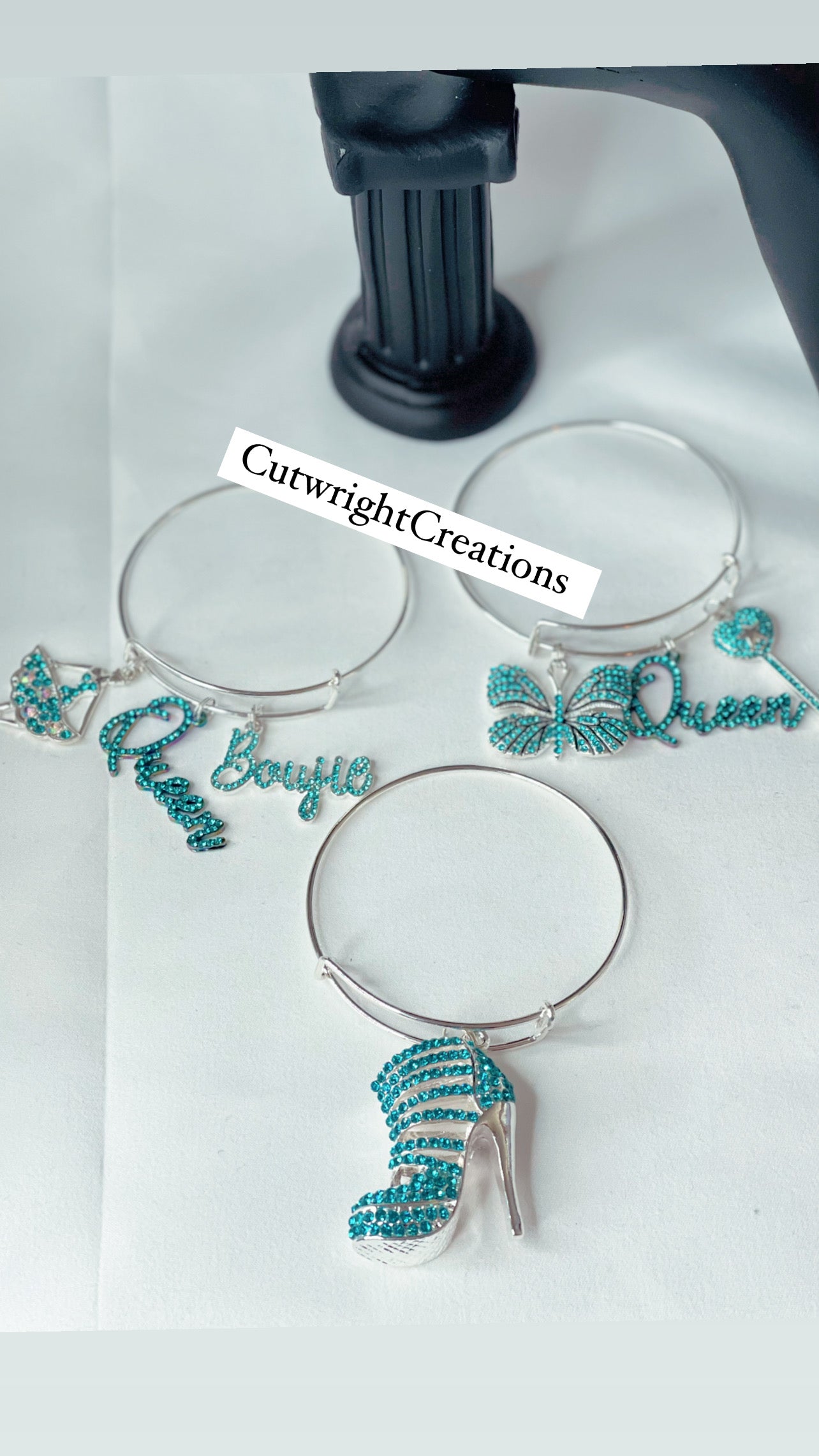 Lady in Blue Charm Bracelets